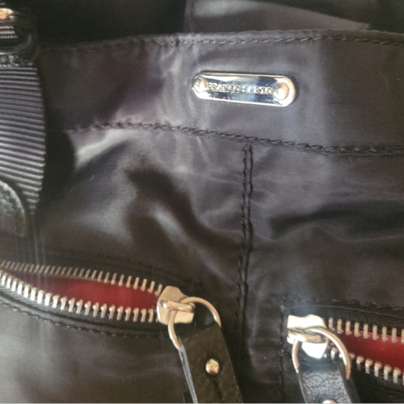 Franco Sarto Black Canvas Shoulder Bag - Picture 6 of 10